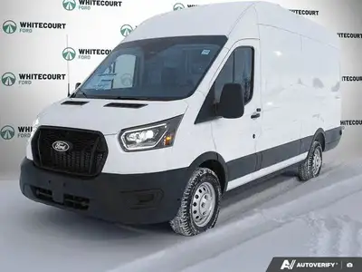 The 2026 Ford Transit Cargo Van in a crisp white finish is ready to tackle your toughest jobs with i...