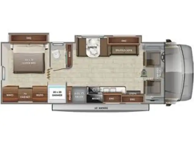 2022 Jayco Greyhawk 29MV Classe C VR/RV Crics Hydrauliques + Sol in RVs & Motorhomes in Laval / North Shore - Image 4