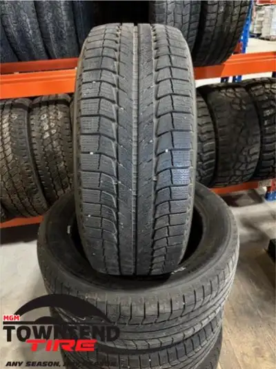 SET OF FOUR USED MICHELIN LATITUDE X-ICE WINTER TIRES, 255/50R19 SOLD AS A SET OF FOUR ONLY, PRICE I...