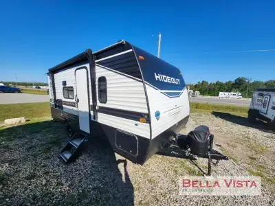 Keystone Hideout Single Axle travel trailer 176BH highlights: 30in.in. x 68in.in. Bunk Beds Single S...