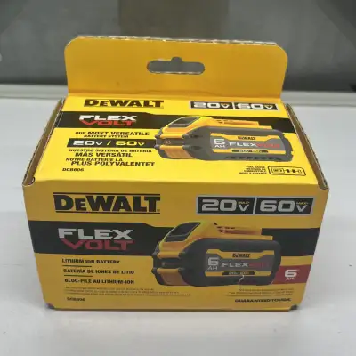 Dewalt 20V/60V MAX Flexvolt 6.0 AH Battery DCB606 New in Box, View more