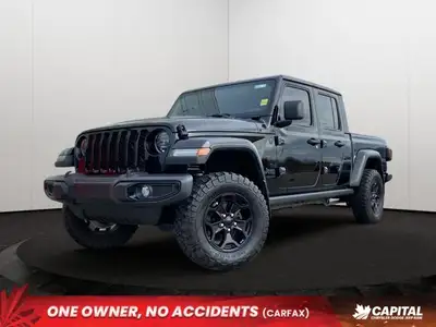 Used 2023 Jeep Gladiator Willys 4x4 for Sale in Edmonton, AB | One Owner Accident Free CARFAX | Low...