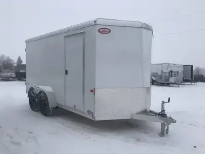 NEO ALL-ALUMINUM 7' x 14' TANDEM AXLE ENCLOSED CARGO TRAILER WITH REAR DOUBLE BARN DOORS! Designed f...