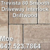 Trevista 80 Driftwood Smooth Driveway Interlocking Stones