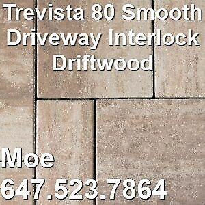 Trevista 80 Driftwood Smooth Driveway Interlocking Stones in Outdoor Décor in Markham / York Region