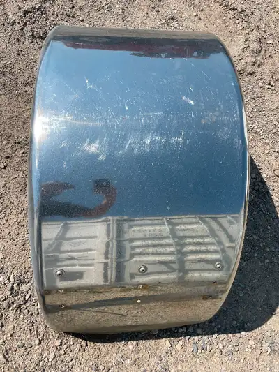 One Rr Dr Truck fender. Used. Good shape. 81” circumference. 24” wide 47” bottom width opening.