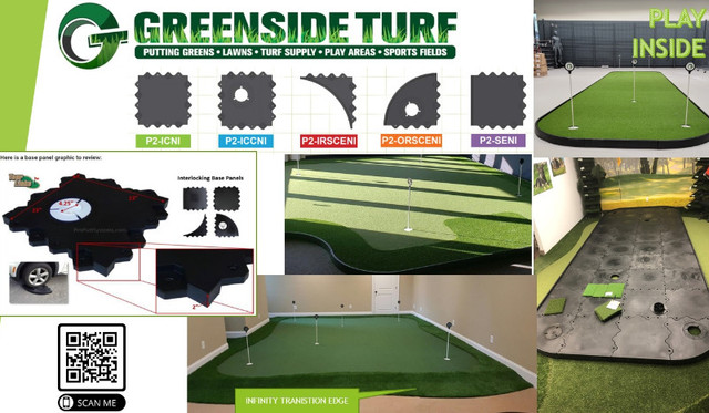 Golf Simulator Flooring with Putting Panels in Golf in Oakville / Halton Region