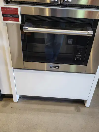 30-inch wide Viking steam/convect oven, View more