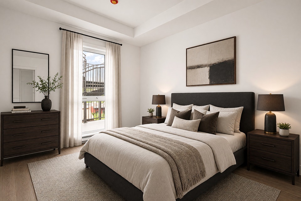 4.5 Condo neuf à louer Ville-Marie-Montreal -rue Florian 5