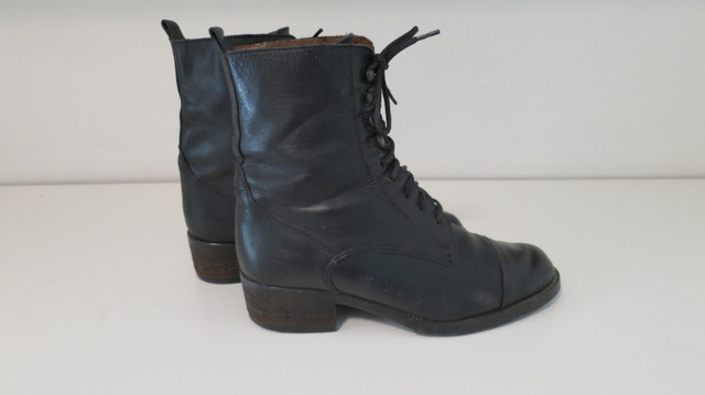 Ladies Aldo Black Leather Walking Boots - Size 8 in Women's - Shoes in Edmonton - Image 3