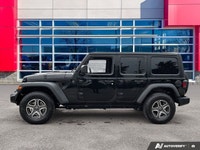 Lease Return, Super Low Kilometers, One Owner, Black 2022 Jeep Wrangler Unlimited Sport 4X4, 8-Speed... (image 1)