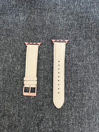 Apple watch band leather rose gold 