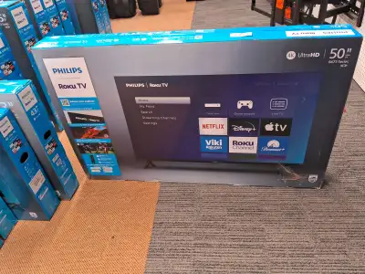 PHILIPS 50" FULL HD SMART FRAMELESS ROKU TV [50PFL6643], View more