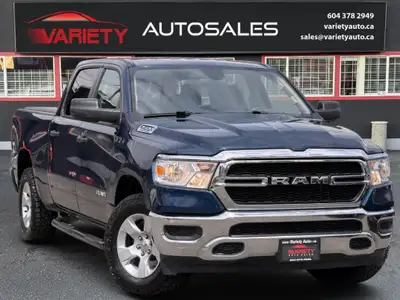 FREE 3000 KM COMPREHENSIVE LUBRICO WARRANTY!! 2019 Ram 1500 Big Horn Crew Cab 4x4 One Owner, No Acci...