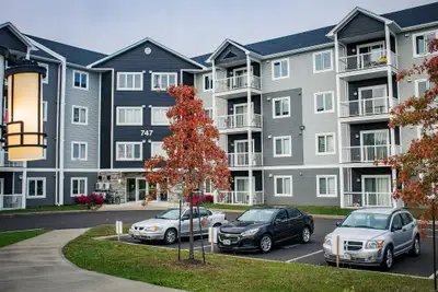 Current Promotions: All Utilities Included! 747 Coverdale is a four-storey building offering 90 suit...