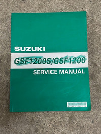 Sm119 Suzuki GSF1200S/GSF1200 Service Manual 99500-39200-01E