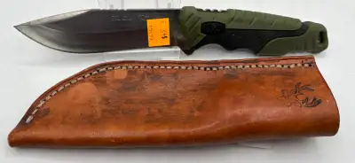 BUCK Fixed Knife with Leather Sheath (Model: 656+), View more