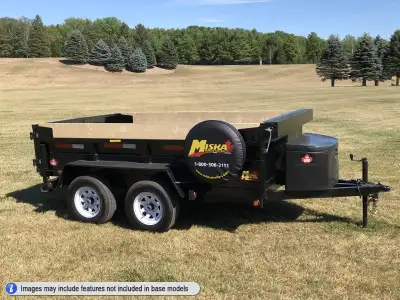 Miska 3.5 Ton Contractor Model Scissor Lift Dump Trailer Loaded with our Contractor Package and come...
