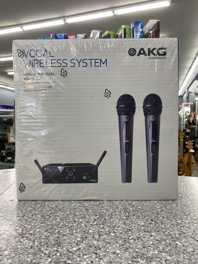AKG WMS40 Wireless Mic System (BNIB) in Performance & DJ Equipment in City of Toronto - Image 2