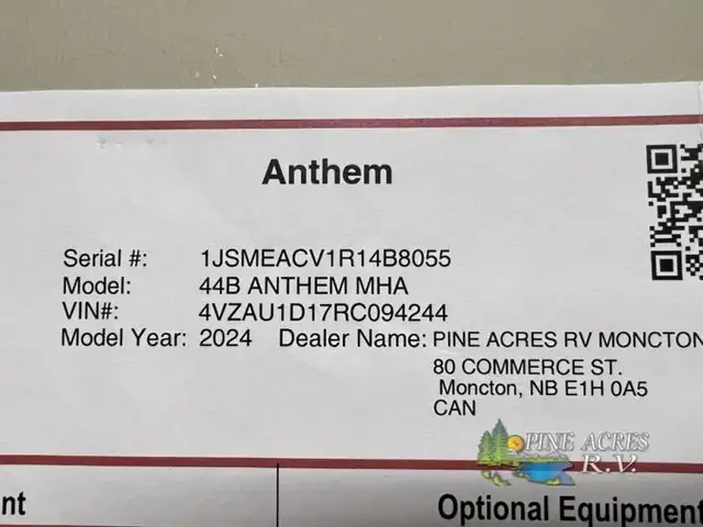 2024 Entegra Coach Anthem 44B 450 h.p. Diesel in RVs & Motorhomes in Moncton - Image 113