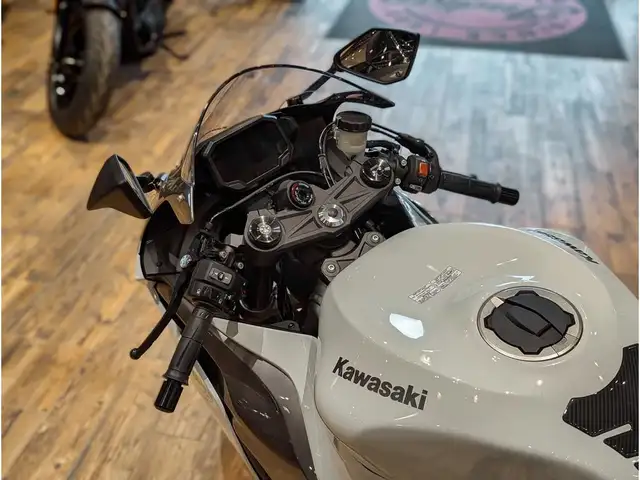 2025 Kawasaki Ninja ZX-6R // Pearl Robotic White/Metallic Graphi in Sport Bikes in Winnipeg - Image 9