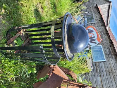 Outdoor trash can holder with lid. Keep critters out, View more