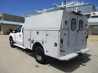 2015 Ford F350 XLT 4x4, 6.2L GAS V8, Service Body, pw, pl, cruise, Showing only 160,700 kms, Dually... (image 4)