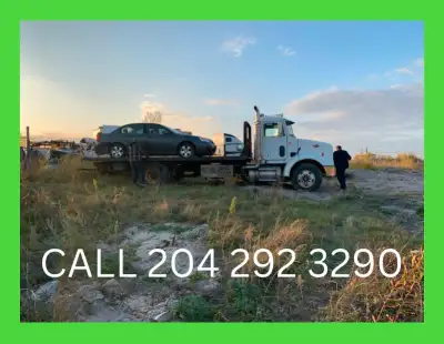 WE PAY $$CASH$$ FOR YOUR SCRAP VEHICLES AND FREE TOWING CALL 204 292-3290