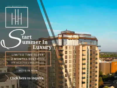 Luxury 2-Bedroom Apartments in Ottawa Starting at $2,835/Month