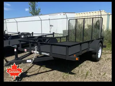 2025 Rainbow 6x10 Express Rail Side Utility Trailer Built tough for any job! 3500 lb. axle & easy-lu...