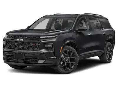 Experience the 2026 Chevrolet Traverse RS in a striking black finish, perfectly engineered with an a...