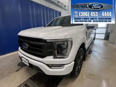 2022 Ford F-150 LARIAT with 3.5L v6 engine, 4x4, leather interior, heated and ventilated front seats...