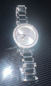 Silver Oversized Michael Kors watch