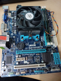 complete AMD motherboard, cpu, memory and ATI videocard