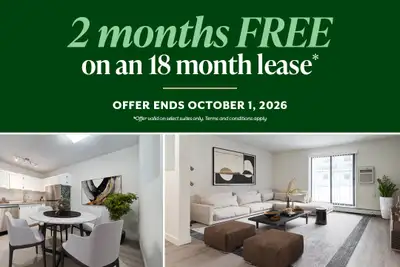 Amenities: Internet Included • Courtyard • Heat & Water Included Suite & Building: One-bedroom, two-...