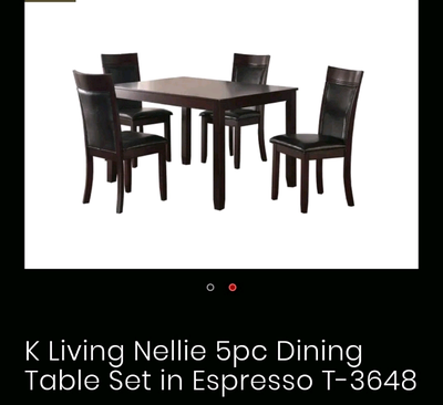 new 5pc dining table set, View more