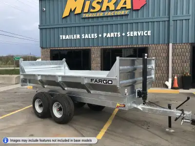 Canadian Made Offroad & Farm Dump Trailers at Miska Trailers From nimble 1 Ton Manual Dumps perfect...