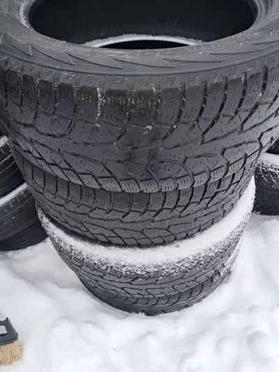 4 tires, 275/55 R20, used, good soft tread for winter seasons, cleaning out garage if someone can us...