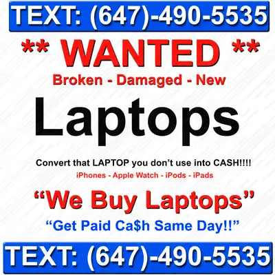 * We Buy Laptops Macbooks, Acer, Dell, Lenovo, Microsoft Surface, View more