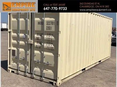 EMPIRE EQUIPMENT LTD 362 DUNDAS ST N CAMBRIDGE, ON N1R 5R2 ONLY 9 TO CHOOSE FROM, SELLING FAST 20FT...