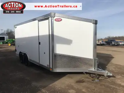 8.5' X 16' IDEAL CARGO GALVANIZED ENCLOSED CARGO TRAILER WITH REAR DOUBLE BARN DOORS! Built to tackl...