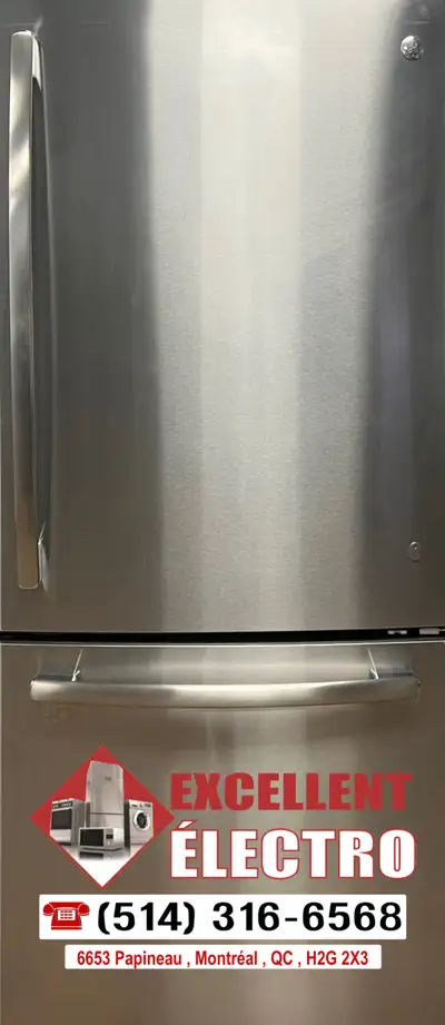 !FRIGO INOX STANDARD GE! TAXES INCLUSES+1 AN GARANTIE+LIVRAISON, View more