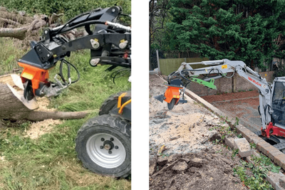 High performance stump grinder for reducing the largest stumps and logs to wood chips. Direct drive...