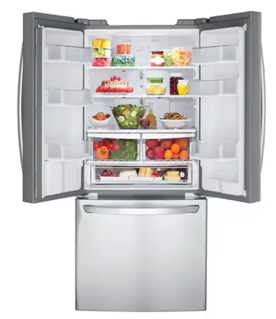 30" 22 cu.ft. Standard-Depth French 3-Door Refrigerator | Extern, View more