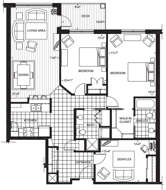 2 BED+DEN & 2 BATHS - APARTMENTS IN WOLFVILLE 2