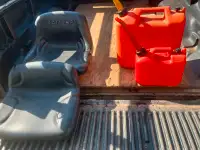 LAWNMOWER SEATS, GAS CANS