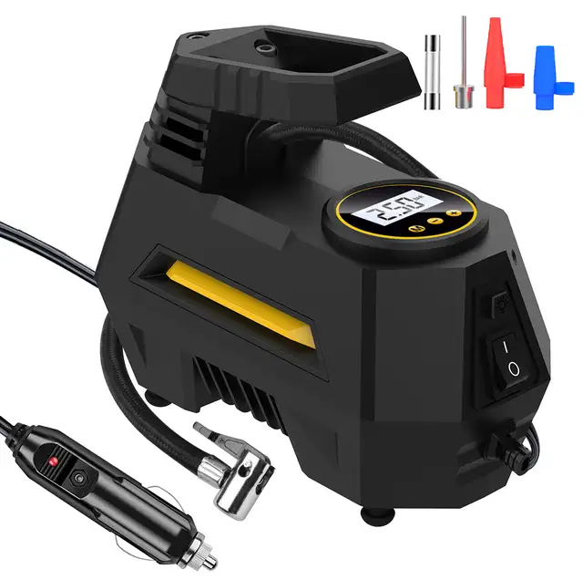 NEW 12V LED PORTABLE AIR COMPRESSOR CZK3634 in Other in Edmonton - Image 2