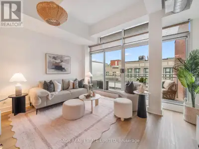 Catch your breath! Welcome to Your penthouse level loft at Toronto's favourite loft conversion. Lesl...