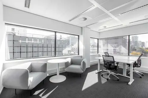 Productive workspace for three that comes with everything taken care of. Make a home for your busine...
