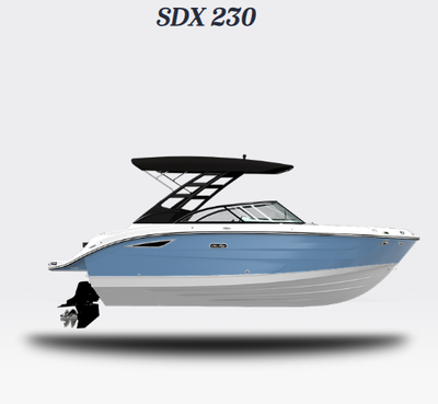General: ECT 6.2L (300PHP) MPI DTS BR3 STERN DRIVE. BLACK CANVAS. BOW WALK-THRU DOOR. FLOORING, COCK...
